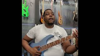 Video thumbnail for playing a 4 string ibanez rgb300 electric bass guitar soda blue matte by Michael Williams