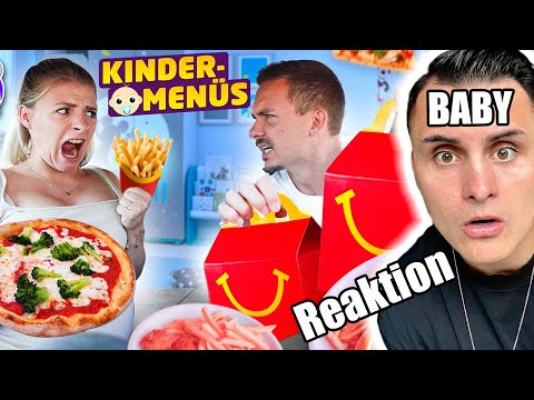 Oskar & Mandy essen 1 Tag nur KINDERMENÜS 🍔👼 I The Franklin Reaktion