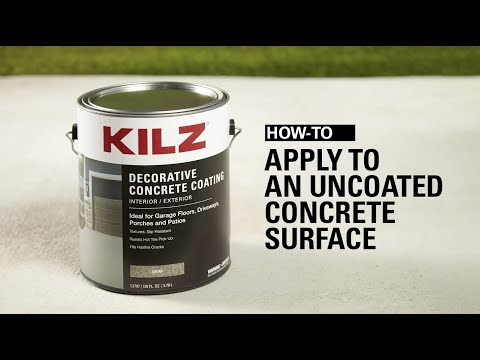 How-To Apply KILZ® Decorative Concrete Coating to an Uncoated Concrete Surface