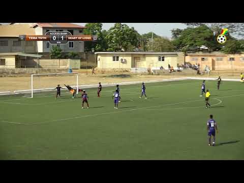 TEMA YOUTH 0  - 1 HEART OF LIONS  - 2022/23 ACCESS BANK DIVISION ONE LEAGUE HIGHLIGHT