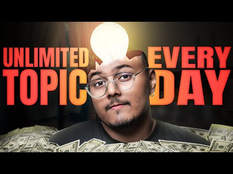 How To Find Unlimited Topics For YouTube Videos (2023) | Video Ideas For YouTube (HINDI)