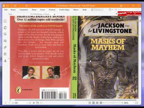 Let's Play Masks of Mayhem (Fighting Fantasy Game Book) Part 1