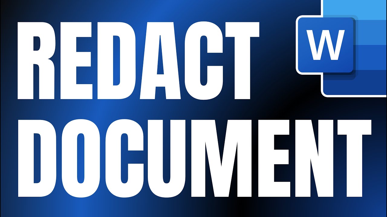 How to Redact Microsoft Word Document