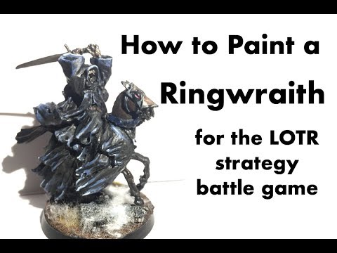 HOW TO PAINT A RINGWRAITH (DWIMMERLAIK) - BATTLE GAMES IN MIDDLE EARTH - LORD OF THE RINGS WARHAMMER