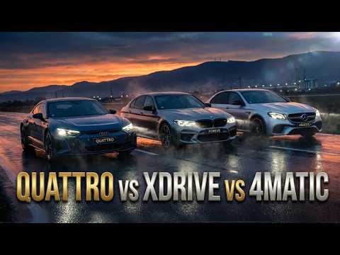 Which German AWD is King? Audi Quattro vs BMW xDrive vs Mercedes 4MATIC Full Detailed Comparison 💥