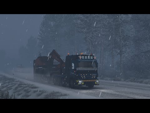ETS2 1.46 ProMods 2.63 Winter Mods Daugavpils Kaunas Mercedes Benz Actros MP2