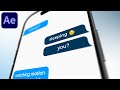 3D Text Message Animation In After Effects After Effects Tutorial No Plugins