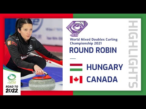 Highlights of Hungary v Canada - Round robin - World Mixed Doubles Curling Championship 2021