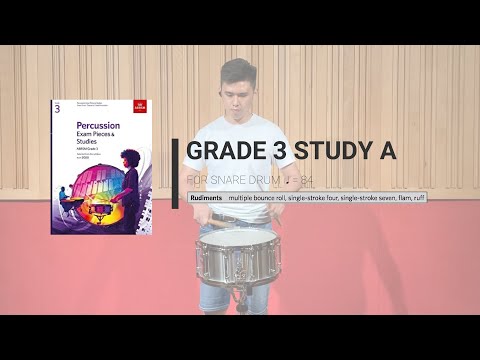 ABRSM Percussion 2020 - G3 Snare Drum Study A