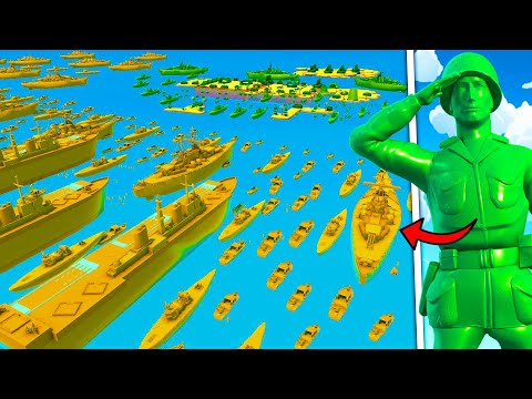I built the Largest Army Men ISLAND Beach Invasion EVER... - Attack on Toys