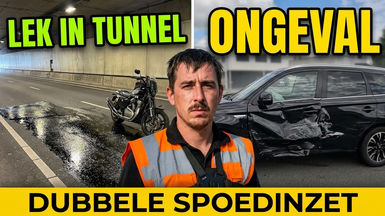 Vlog 20 motor lekt oli in tunnel + ongeval gadering