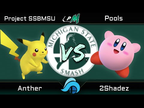 ProjectSSBMSU Project M Pools - Anther (Pikachu) vs. 2Shadez (Kirby/Fox)