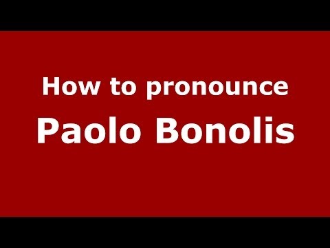 How to pronounce Paolo Bonolis (Italian/Italy) - PronounceNames.com