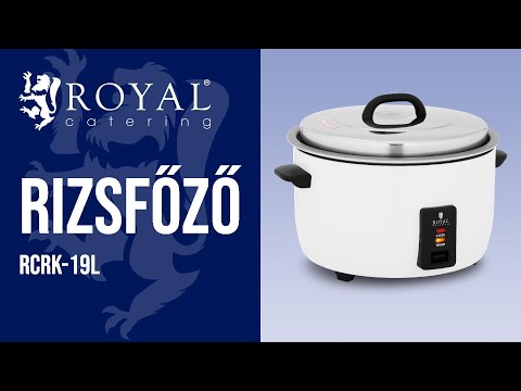 Videó - Rizsfőző - 19 L - 2.800 W - Royal Catering
