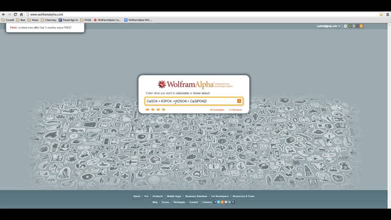 Wolfram Chemistry Demo