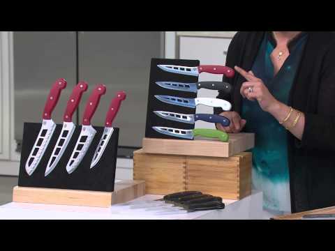 Mad Hungry 4-piece Air Blade Knife Set with Sheaths with Jill Bauer