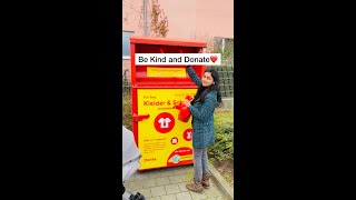 Donate your clothes here in Germany👈😊❤️ #shorts #youtubeshorts #indian #abroad #donate #germany