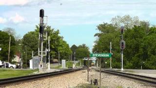 preview picture of video '2012-4-4 CSX and NS at Stevenson AL'