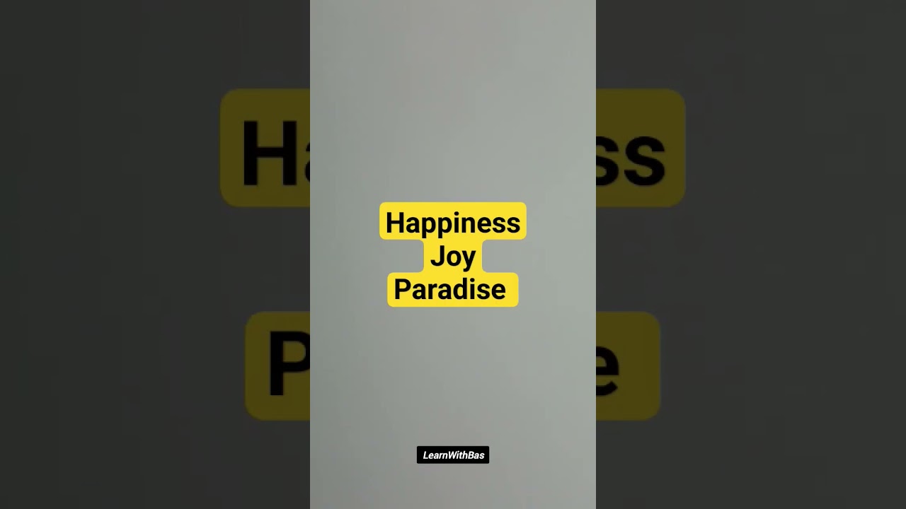 Synonyms of Bliss | Learn With Bas #synonyms #english #englishgrammar #englishvocabulary #learn