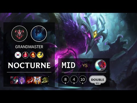 Nocturne Mid vs Yone - KR Grandmaster Patch 10.19