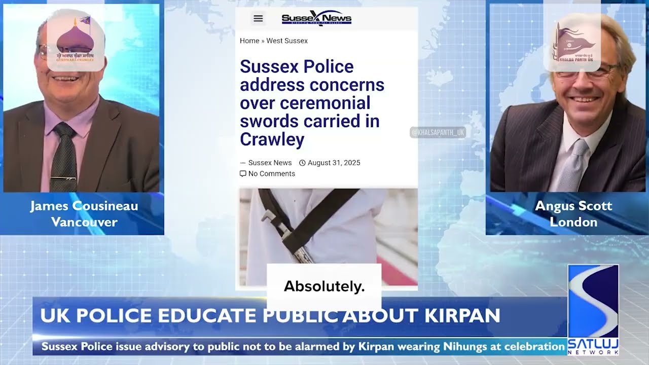 Satluj TV Clip: UK Police advisory: Kirpans are ok!