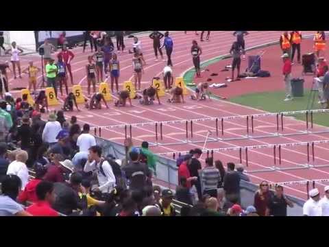 Women 100 meter Hurdles Open Section 2   2014 Mt  SAC Relays 18Apr14