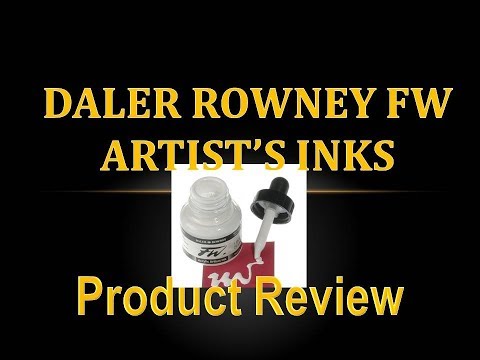Product Review 26 - Daler Rowney FW Artist's Inks