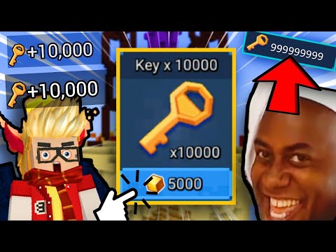 Spending 10,000 G-cubes on KEYS - Bedwars Blockman Go