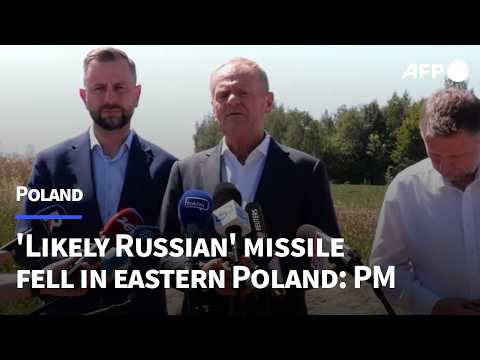 Video Thumbnail: Missile that fell in eastern Poland likely Russian, says Polish PM Tusk | AFP