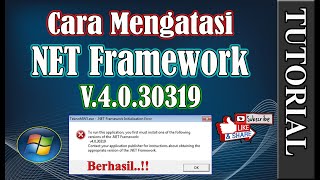 How To Fix Net Framework v.4.0.30319 Error