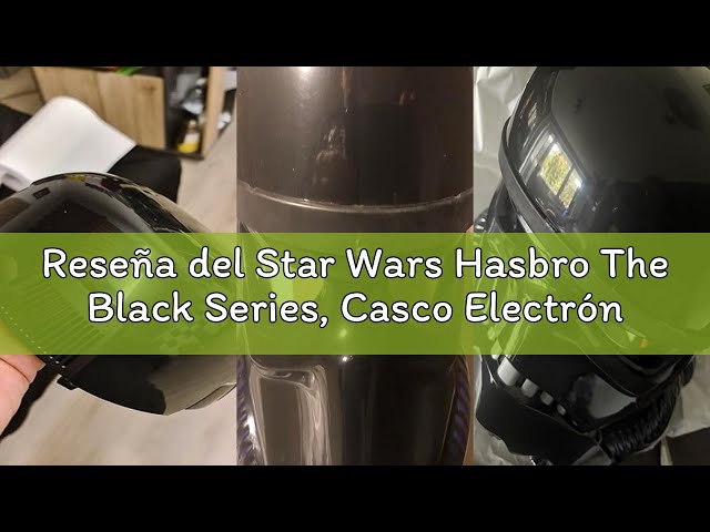 Vídeo relacionado con Star Wars Hasbro The Black Series, Casco Electrónico Premium Shadow Trooper Battlefront, Disfraz de Película, Máscara, Juguetes de Rol