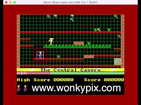 Manic Miner Remake Collision Detection Test