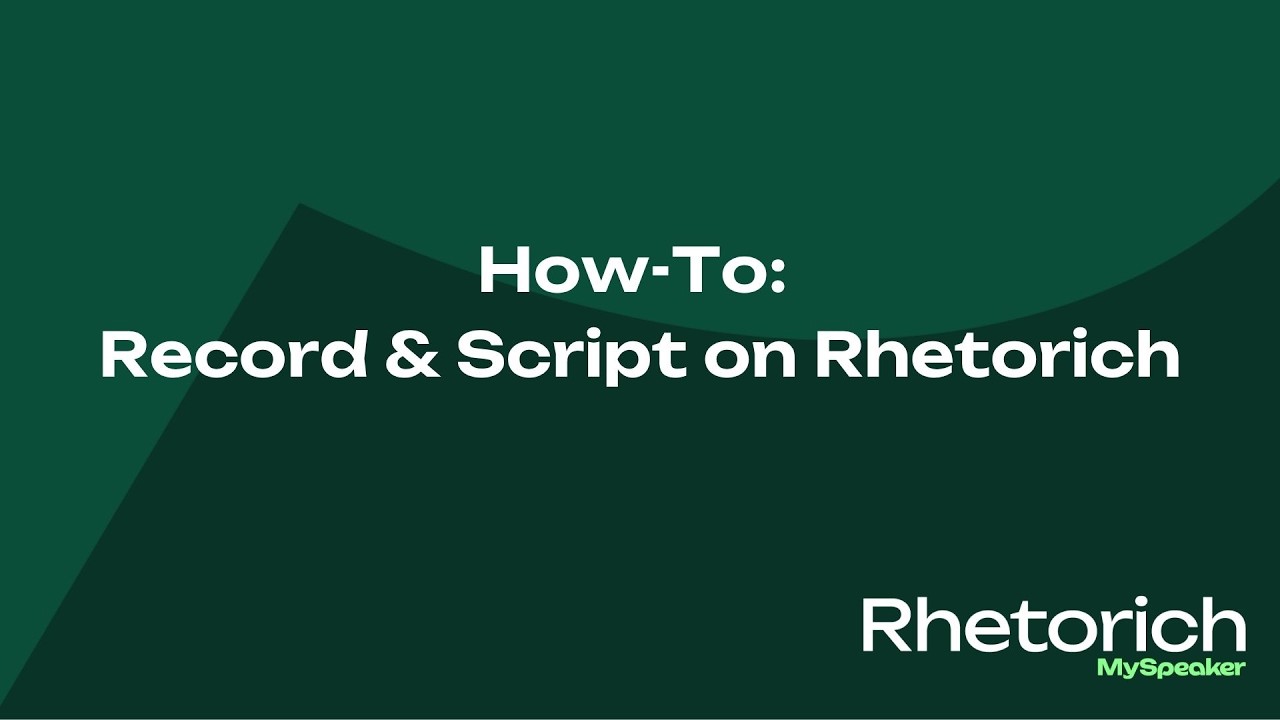 Record & Script on Rhetorich