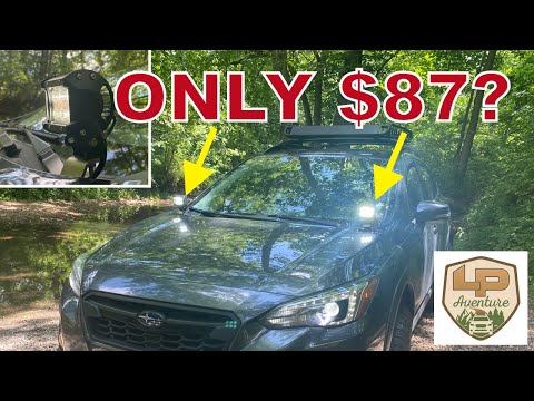 How to Install LED Pod Flood Lights using LP Aventure Hood Brackets on a Subaru Crosstrek XV