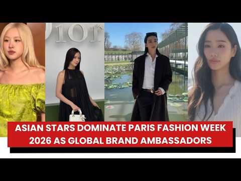 Asian Stars Dominate Paris Fashion Week 2026 as Global Brand Ambassadors