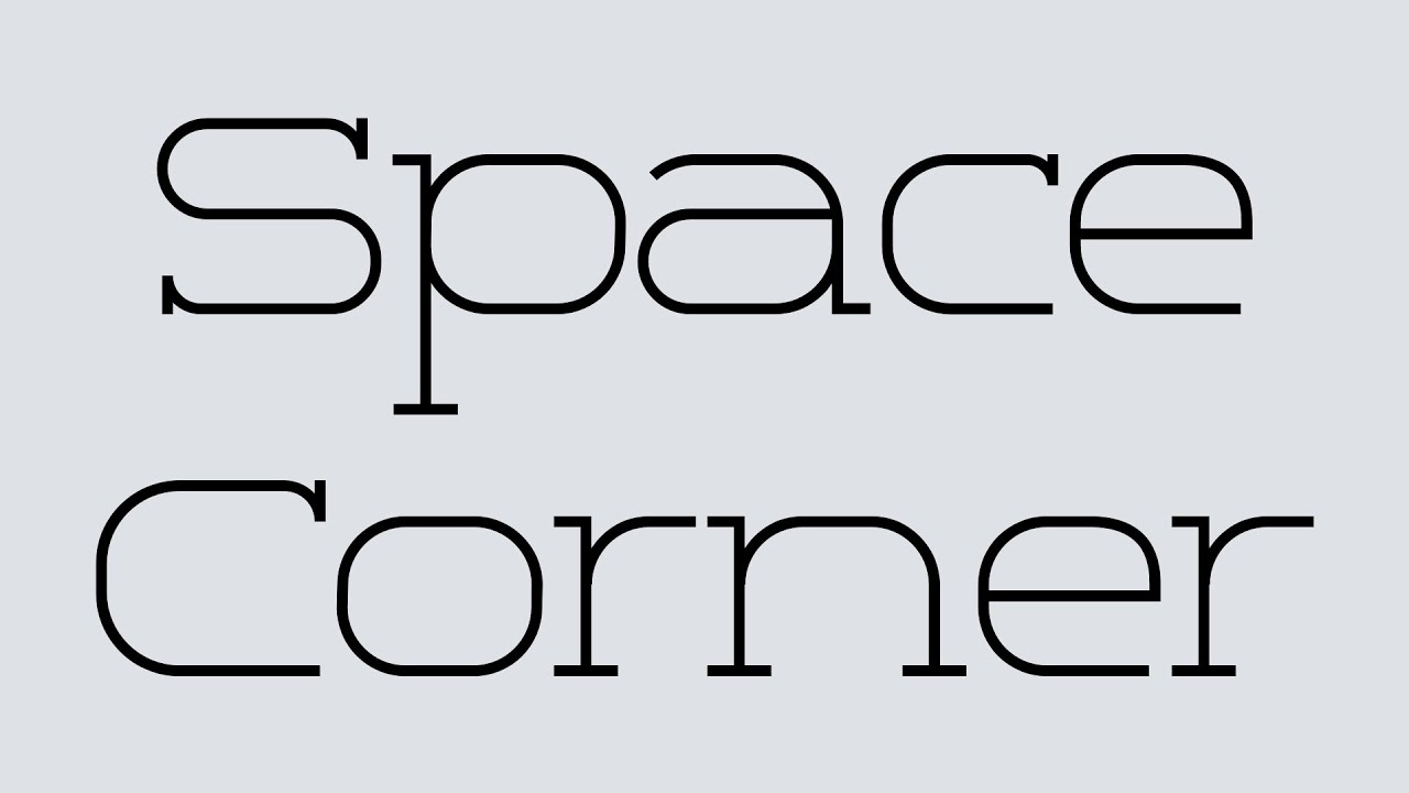 Space Corner font by Type Factory