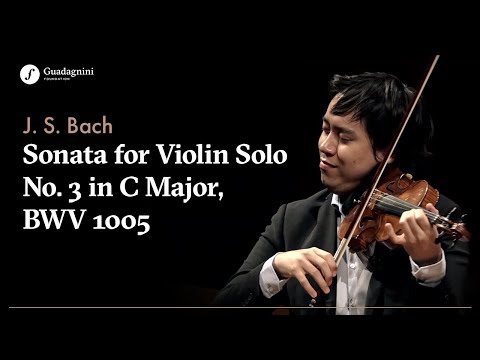 Elias David Moncado plays J. S. Bach - Sonata for Violin Solo No. 3 in C Major, BWV 1005