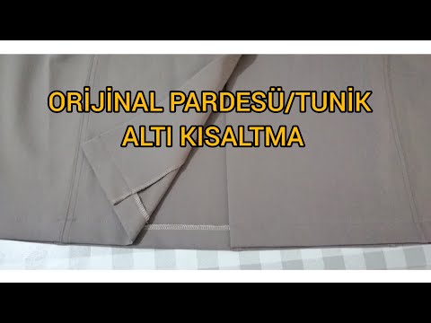 💥En Kolayından Orijinal Pardesü/Tunik Altı Kesimi NASIL Yapılır