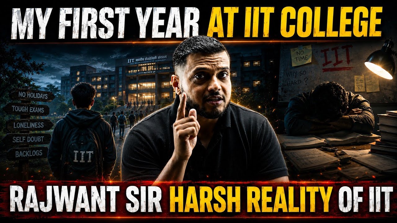 First Yr at IIT College Real Life  Struggle ☹️ - Rajwant Sir Serious Talk 😡| IIT Motivation |PW 