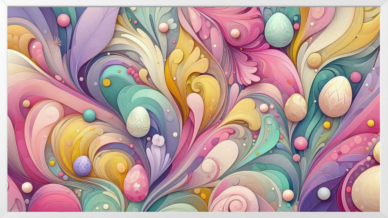 Easter Abstract Art / Frame Art / Screensaver / TV Art / 4K / Wallpaper / Modern Abstract