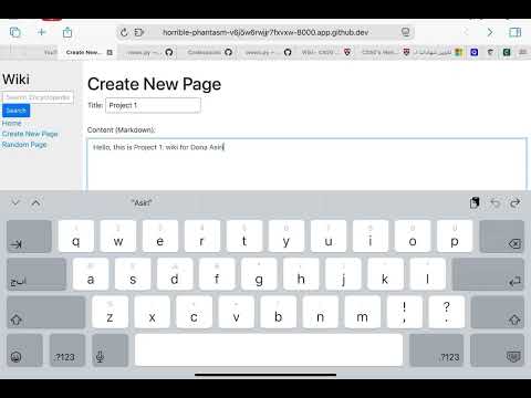 Harvard cs50 - Project1: Wiki