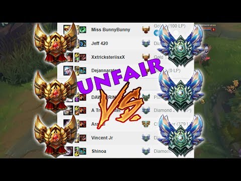 3 GOLD PLAYERS & ME VS 3 DIAMONDS AND CHALLENGER: Tryndamere vs Fiora Top: FlexQ [patch 7.19]