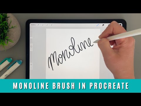 How to Create a Monoline Brush Pen in Procreate