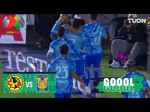 ¡GOOL DE TIGRES! Brunetta no perdona - América 0-1 Tigres | Liga MX - Jornada 8 Clausura 2026 | TUDN