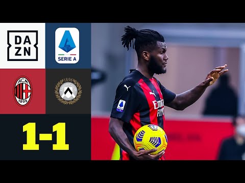 Kessie rettet Milan einen Last-Minute-Punkt: AC Mailand - Udinese 1:1 | Serie A | DAZN Highlights