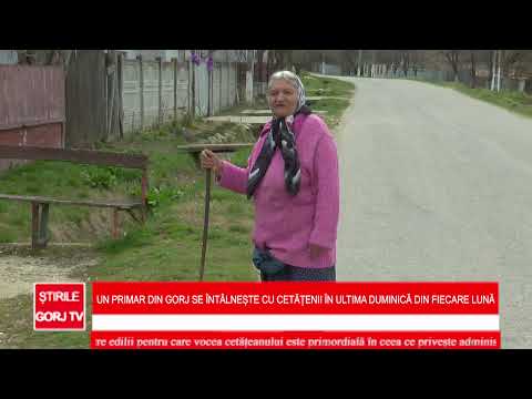 Un primar din Gorj se întâlnește cu cetățenii în ultima duminică din fiecare lună