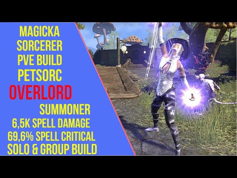 ESO Magicka Sorcerer PVE Build (Pet) - Overlord - Blackwood