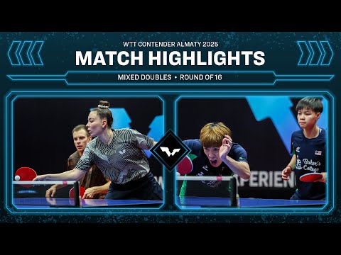 Sidorenko/Tailakova vs Choong/Lyne | XD R16 | #WTTAlmaty 2025