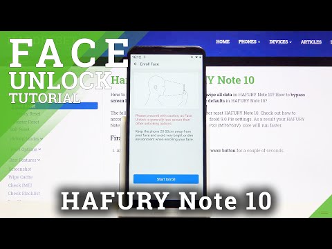How to Use Face Unlock in HAFURY Note 10 – Face Recognition