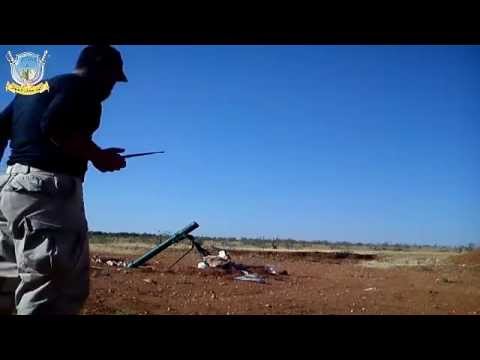 استهداف مقرات النظام في بلدة المشرفة في ريف حمص بقذائف الهاون من قبل لواء جعفر الصادق